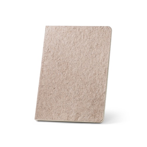 TEAPAD SEMI-RIGID. Bloc-notes A5 avec couverture semi-rigide fabriquée à partir de déchets de feuilles de thé (65%)