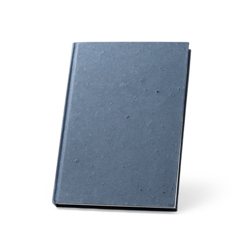 COFFEEPAD RIGID. Bloc-notes A5 avec couverture rigide fabriquée à partir de déchets de coques de café (65%)