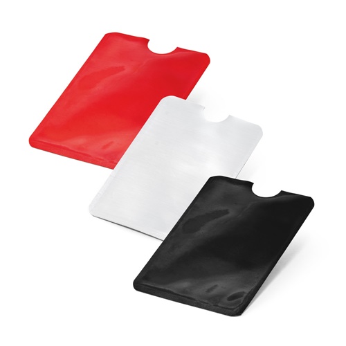 Porte-cartes en aluminium avec blocage RFID