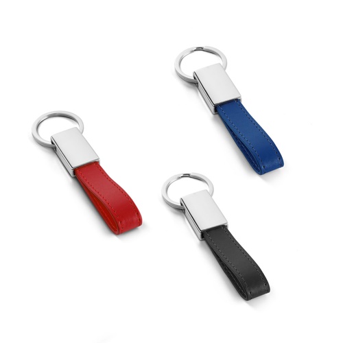 Porte-clés en métal et PU