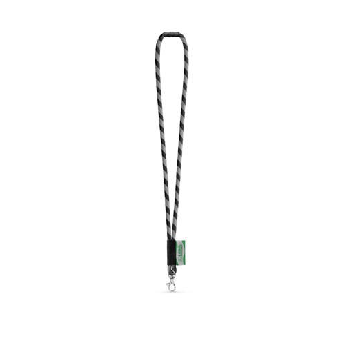 SET Lanyard TUBE Long (Ø 7 mm) avec mousqueton à porte de 9 mm et fermoir de sécurité Ø 7 mm