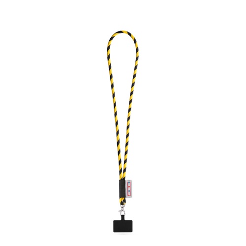 SET Lanyard TUBE Long (Ø 7 mm) avec mousqueton à déclenchement de 9 mm et support pour téléphone portable