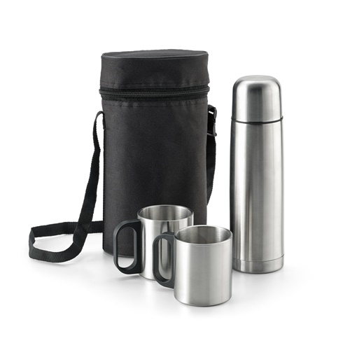 Ensemble thermos et mug en acier inoxydable