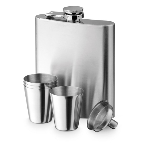 Ensemble de bouteilles et de verres en acier inoxydable 200 mL