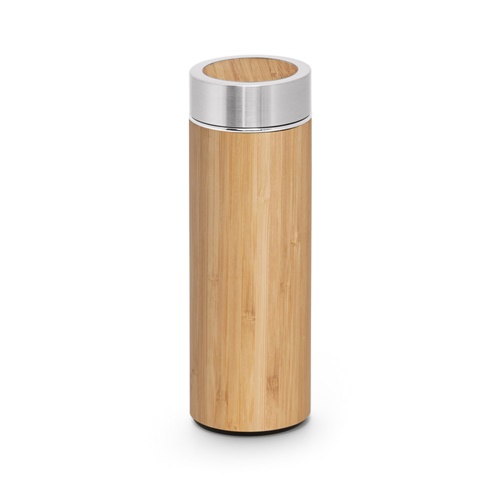 Bouteille thermos en bambou et acier inoxydable (90 % recyclé) 430 mL