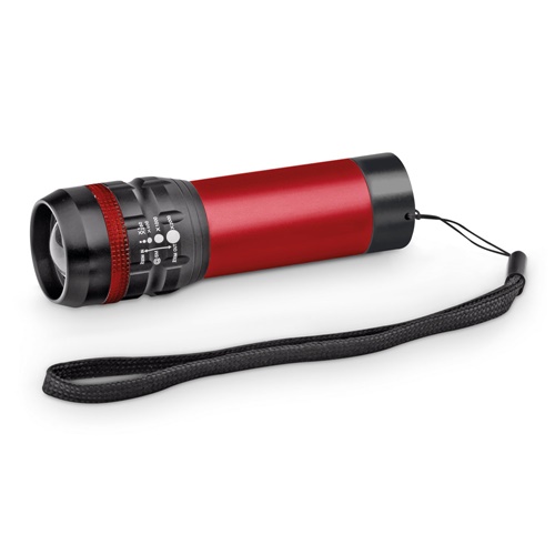 Lampe de poche en aluminium avec fonction zoom avec 3 modes d'éclairage