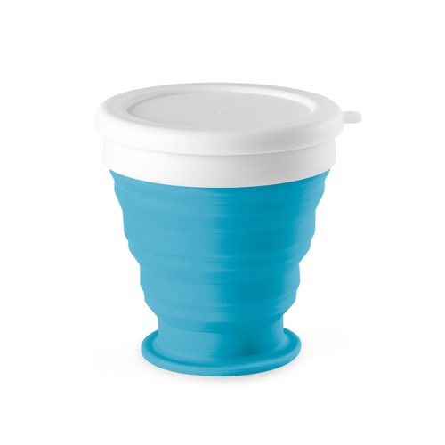 Verre de voyage pliable 250mL en silicone et PP