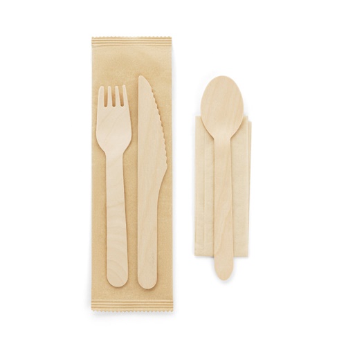 Ensemble de couverts en bois