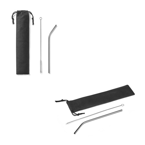 Paille en acier inoxydable réutilisable
