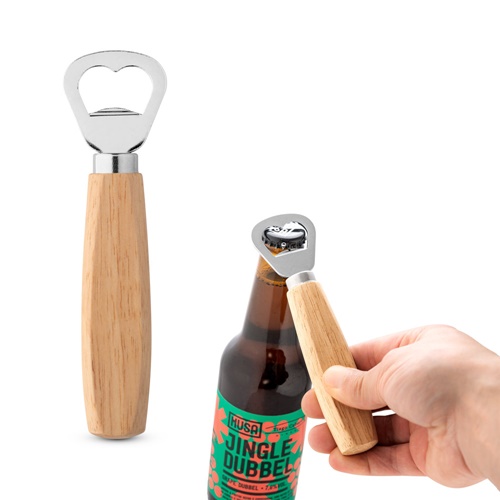 Décapsuleur en métal et bois