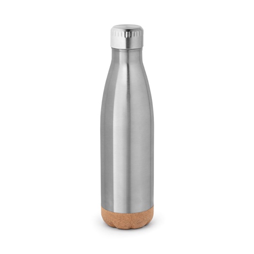 Thermos 560mL en acier inox avec base en liège