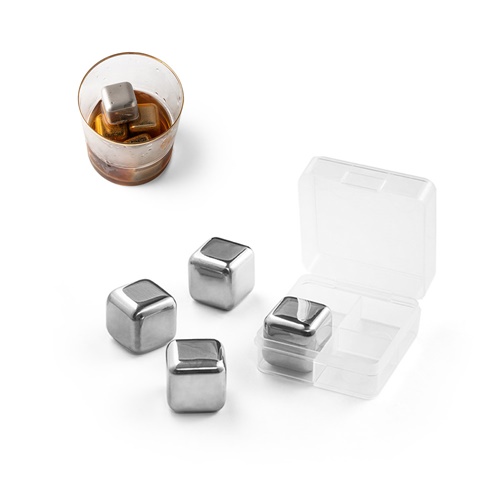 Jeu de cubes réutilisables en acier inoxydable