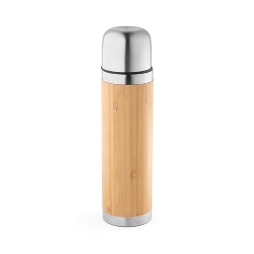 Thermos 450mL en bambou et acier inox