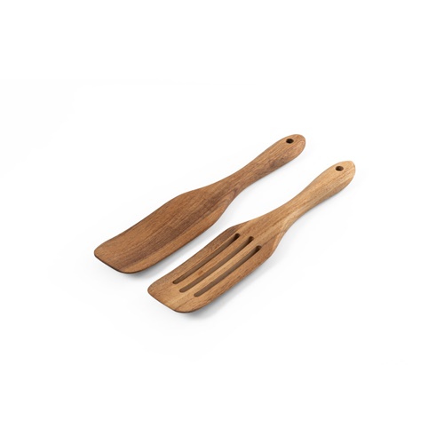 Set de deux couverts en bois d'acacia