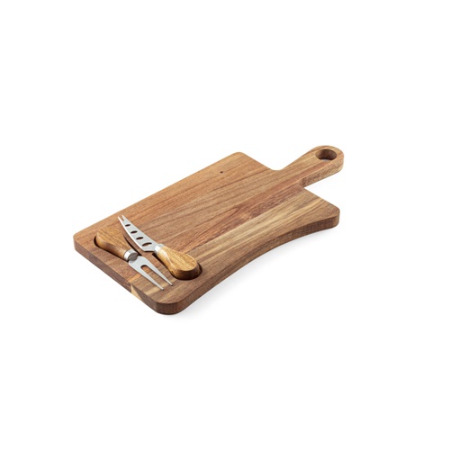 Plateau à fromage en bois d'acacia avec poignée