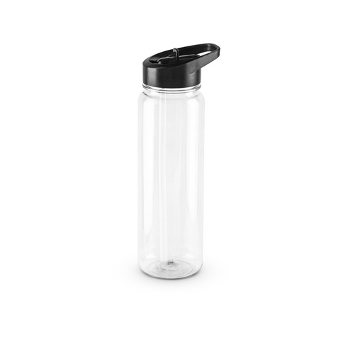 Bouteille de sport en PET recyclé (100% rPET), translucide, finition brillante 750 mL