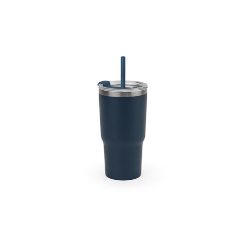 JOYNER M. Gobelet de voyage compact en acier inoxydable (91% recyclé) avec double paroi isolée sous vide et finition mate 600 mL