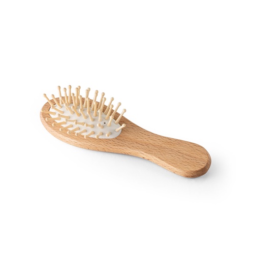 Brosse à cheveux en bois avec dents en bambou