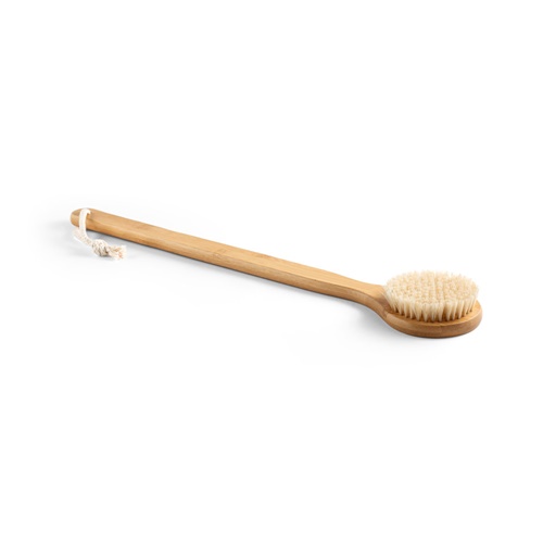 Brosse de bain avec corps en bambou