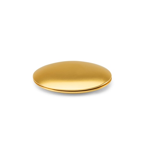 Miroir rond double face en aluminium avec fermeture magnétique