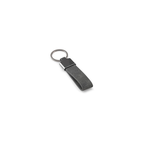 Set composé d'un porte-cartes et d'un porte-clés, tous deux en métal et polyester recyclé (30% rPET)