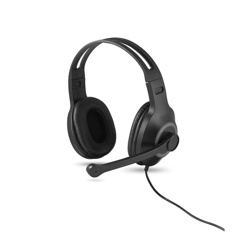 Casque audio ajustable en ABS et PP avec microphone