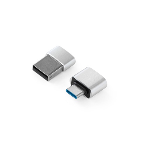 Jeu de 2 adaptateurs USB-A / USB-C en aluminium