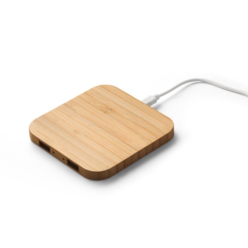 Chargeur sans fil 15W superfast en bambou