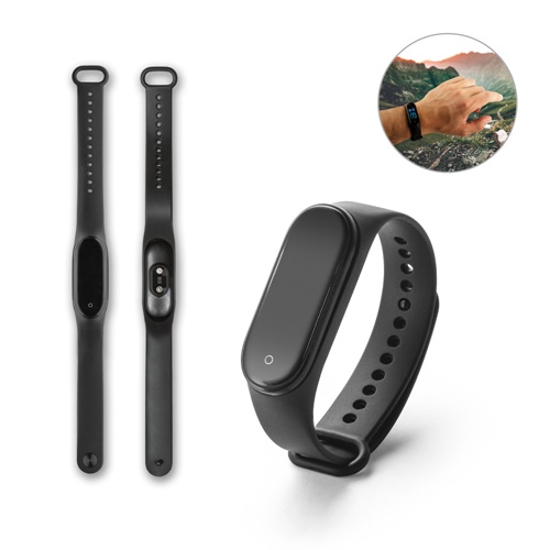 Bracelet sportif intelligent avec autonomie de 3 jours en ABS et TPU