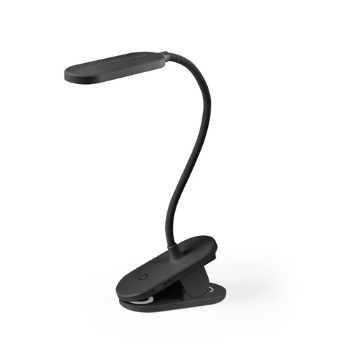 NESBIT II. Lampe de bureau portable avec clip et autonomie de 30h en rABS 65%