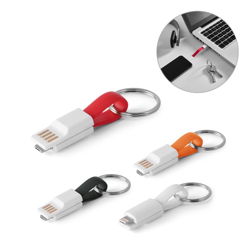 Cable USB avec connecteur 2 en 1en ABS et PVC