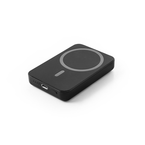 AMPERE 5. Batterie nomade magnétique de 5 000 mAh avec chargeur sans fil ultrarapide de 15 W en ABS recyclé (100 % rABS)