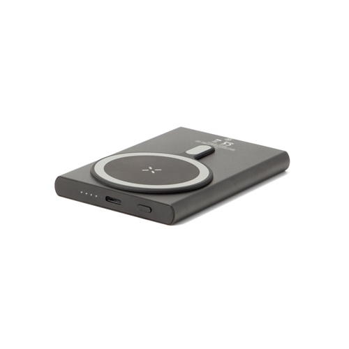 WRIGHT 5. Batterie externe magnétique avec recharge ultra-rapide en aluminium recyclé et ABS recyclé 5 000 mAh