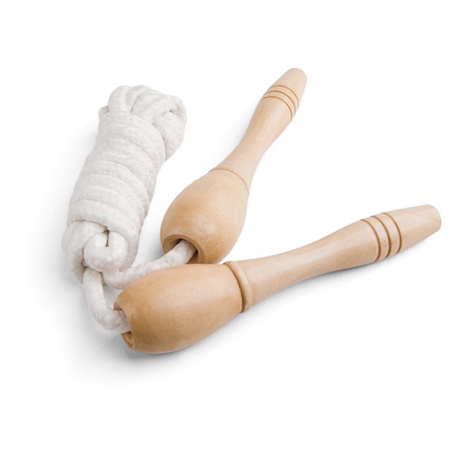 Corde à sauter en bois