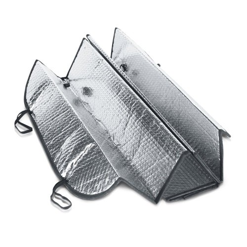 Pare-soleil pour pare-brise de voiture avec revêtement en PE et en aluminium