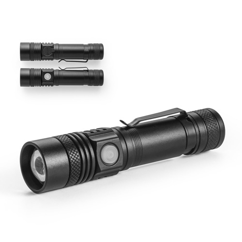 Torche aluminium recyclé (100 % rAL) rechargeable 5 W