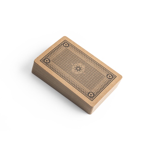 Jeu de 54 cartes classiques en papier kraft, fabriquée à partir de matériaux certifiés FSC™ et d'autres matériaux contrôlés