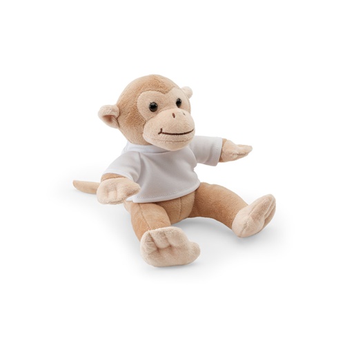 Peluche en forme de singe avec t-shirt