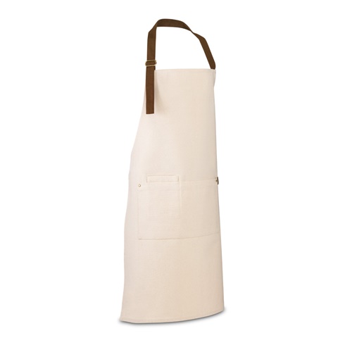 Tablier en toile 100% coton (320 g/m²) avec détails en métal