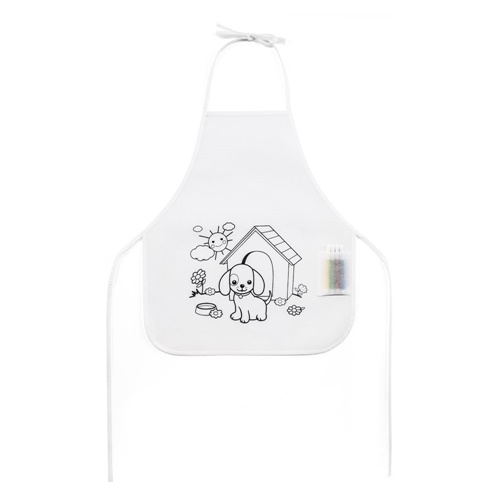 Tablier de coloriage pour enfants en non-tissé (80 g/m²)