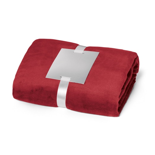 Couverture polaire (240 g/m²) avec ruban pour carte de personnalisation