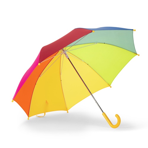 Parapluie coloré pour enfants 19 pouces en polyester