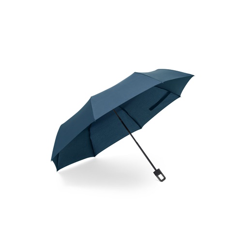 Parapluie 21 pouces fabriqué à partir de polyester recyclé (100 % rPET) et de pongé 190T résistant au vent